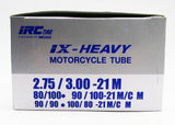 2.75/3.00-21  Heavy Duty IRC Tube