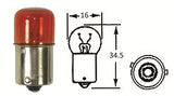 HL1625 - INDICATOR BULB SMALL HEAD 12V 10W AMBER W/ OFFSET PINS