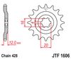 AG100 Yamaha  Chain and Sprocket set