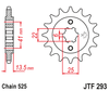 Honda JTF293.15 JT 15T Front Sprocket