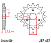 JTF437.16 16T  Front Sprocket