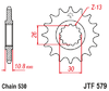 JTF579.15,  RD500, RZV500, RZ500, Yamaha Front Sprocket