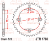 JTR1760.38 Suzuki LT-R450; 38T Rear Sprocket