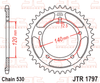 JTR1797.41 Suzuki; 41 Teeth Rear Sprocket