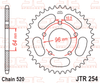 JTR254.45 Honda XL200; 45 Teeth Rear Sprocket