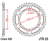 JTR25.60 Aprilia; 60T Rear Sprocket