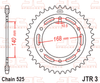 JTR3.47 BMW; JT 47T Rear Sprocket