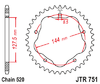 JTR751.38 Rear Sprocket