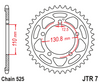 JTR7.45  BMW 45T JT Rear Sprocket