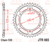 JTR865.45 Yamaha FZR600; 45T Rear Sprocket
