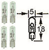 10 x HL124 12v Wedge Base Instrument Bulbs