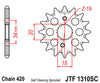 CRF150 2007-2016  Chain and Sprocket Set