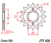 JTF430.15  15 T Front Sprocket