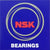 2 X NSK 6000 Front Wheel Bearing  2RS