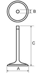 NBC110, CRF110F, CRF125F, C110X Intake Valve