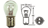 2 x HL244 STOP/TAIL BULBS 12V 21/5W BAY15D