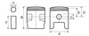 Yamaha DT-175 MX175 Piston Kit