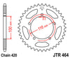 JTR464.50  Kawasaki JT 50T Rear Sprocket